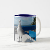 Cute Naples FL Seagull Print Coffee Mug (Devant droit)