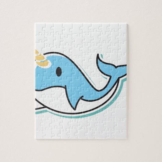 Cute Narwhal Legpuzzel (Verticaal)