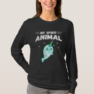 Cute Narwhal My Spirit Animal Happy for Narwhal T-shirt