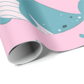 Cute Narwhal Pattern Cadeaupapier (Rol Hoek)