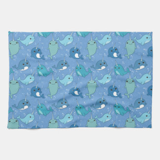 Cute Narwhal Pattern Theedoek