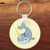Cute Narwhal Sleutelhanger (Voorkant)
