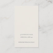 Cute Native Banksia Floral Earring Display Visitekaartje (Achterkant)