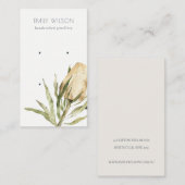 Cute Native Banksia Floral Stud Earning Display Visitekaartje (Voorkant / Achterkant)
