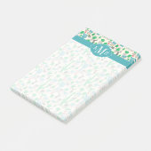 Cute Natural Floral Cacti Pattern Post-it® Notes (Schuin)