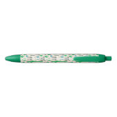 Cute Natural Floral Cacti Pattern Zwarte Inkt Pen (Achterkant)