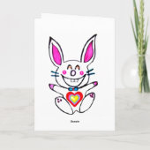 ♫☆♥Çütê Naughty Bunny HappyEaster Kaart ๑¦☆♥♪ (Achterkant)