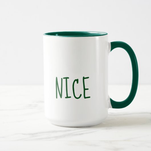 Cute Naughty et Nice Christmas Mug (Droite)