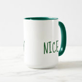 Cute Naughty et Nice Christmas Mug (Devant droit)