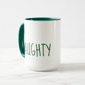 Cute Naughty et Nice Christmas Mug (Devant gauche)