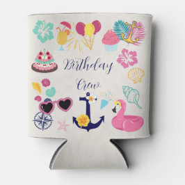 Cute Nautical Birthday Blikjeskoeler