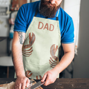 Cute Nautical Seafood Red Lobsters Funny Custom Schort