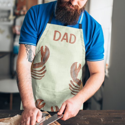 Cute Nautical Seafood Red Lobsters Funny Custom Schort