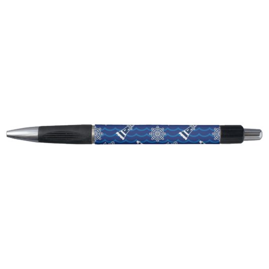 Cute Nautical Waves Pattern Pen (Voorkant)