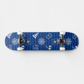Cute Nautical Waves Pattern Skateboard (Horizontaal)