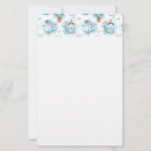 Cute Nautical Whales Waterverf Pattern (Voorkant)