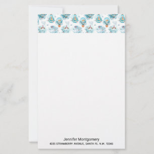 Cute Nautical Whales Waterverf Pattern