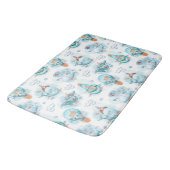 Cute Nautical Whales Waterverf Pattern Badmat (Gekanteld)