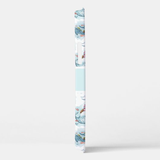 Cute Nautical Whales Waterverf Pattern Case-Mate iPhone Case (Achterkant / Rechts)