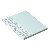 Cute Nautical Whales Waterverf Pattern Notitieblok (Schuin)