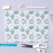 Cute Nautical Whales Waterverf Pattern Tissuepapier (Craft)