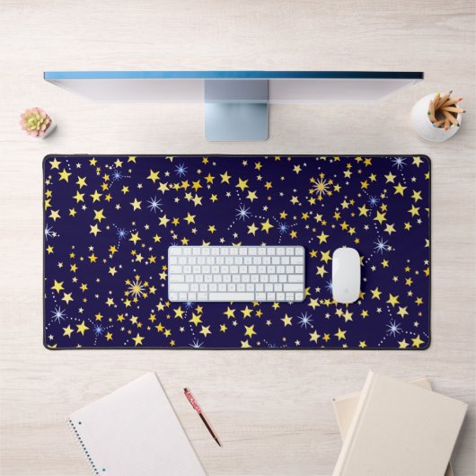 Cute Navy Blue Celestin Motif Amusant Lovely Star (Bureau 1)