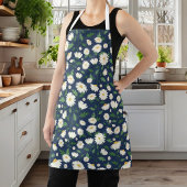 Cute Navy Blue en White Floral Daisy Schort