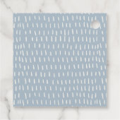 Cute Navy Rust Kinder Plane Stars Sky Teddy Birthd Bedankjes Labels (Achterkant)