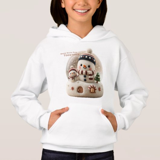 Cute Needle Felted Snowman Snowglobe (Devant)