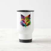 Cute Neon Enk Cat Café Mug (Centre)