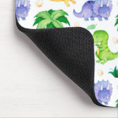 Cute Neon Waterverf Dinosaur Pattern Muismat (Hoek)