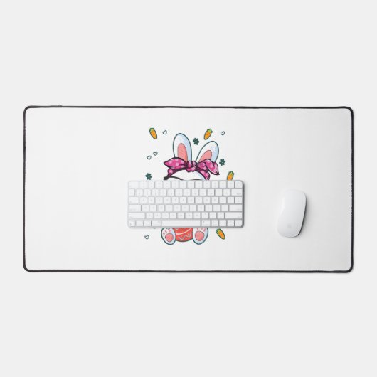 Cute Nerd Easter Day Bunny Funny Rabbit Graphic (Clavier et souris)