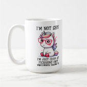 Cute Nerdy Unicorn Mug : timide et adorable (Gauche)