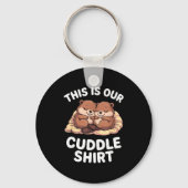 Cute Nesting Beavers This Is Our Cuddle  Sleutelhanger (Voorkant)