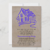 Cute New Accueil Invitations de réchauffement ména (Devant)