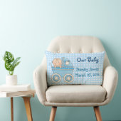 Cute New Baby Boy Pillow Kussen (Stoel)
