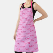 Cute New Pink Monogram Bakers Apron Schort (Insitu)