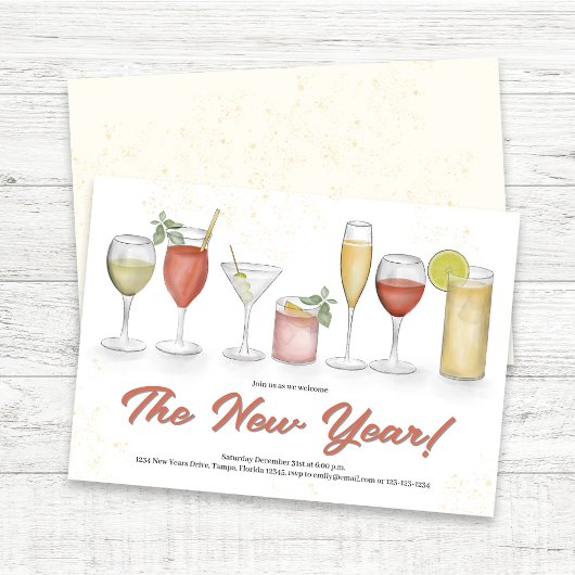 Cute New Year's Eve party Invitation
