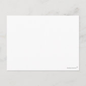 Cute Newborn Baby Hello Little One Rabbit Card. Briefkaart (Achterkant)