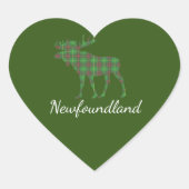 Cute Newfoundland Mase tartan sticker (Voorkant)