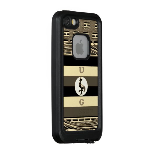 Cute Nice Lovely UG monogrammen mooi design LifeProof iPhone Hoesje (Achterkant / rechts)