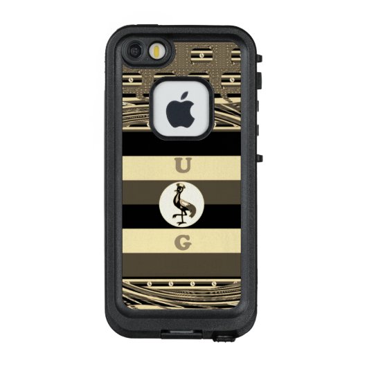 Cute Nice Lovely UG monogrammen mooi design LifeProof iPhone Hoesje (Achterkant)