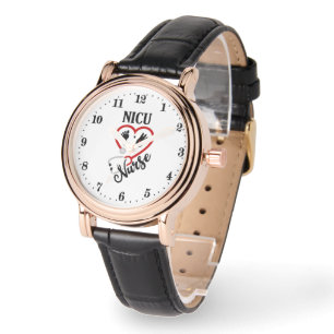 Cute NICU Nurse word art Horloge