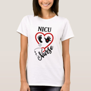 Cute NICU Nurse word art T-shirt