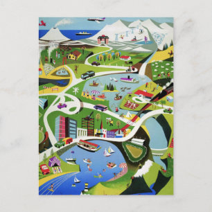 Cute  Nieuw-Zeeland Travel Briefkaart