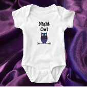 Cute Night Owl Bodysuit voor baby's