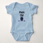 Cute Night Owl Bodysuit voor baby's (Voorkant)