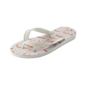 Cute Nigiri Sushi Seamless Pattern Kinder Teenslippers (Schuin)
