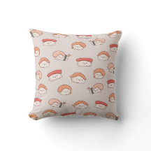 Cute Nigiri Sushi Seamless Pattern