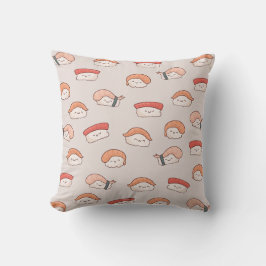 Cute Nigiri Sushi Seamless Pattern Kussen